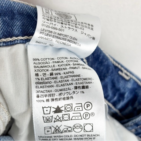 Levi’s Premium Wedgie Straight Button Fly Utility Jean Sz 29 - Picture 8 of 9